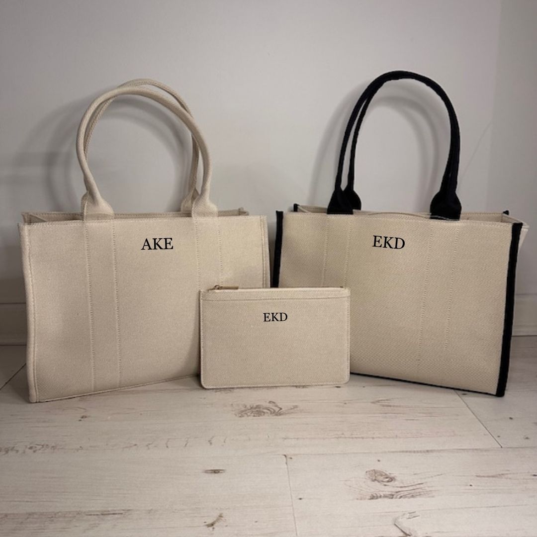 Personalised Tote Bag & Travel Wallet Set