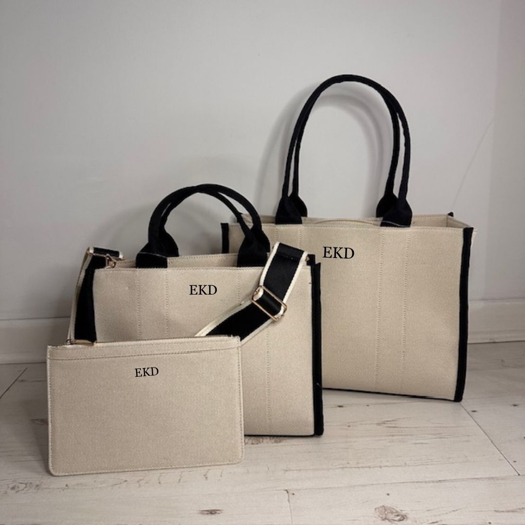 Personalised Tote Bag & Travel Wallet Set