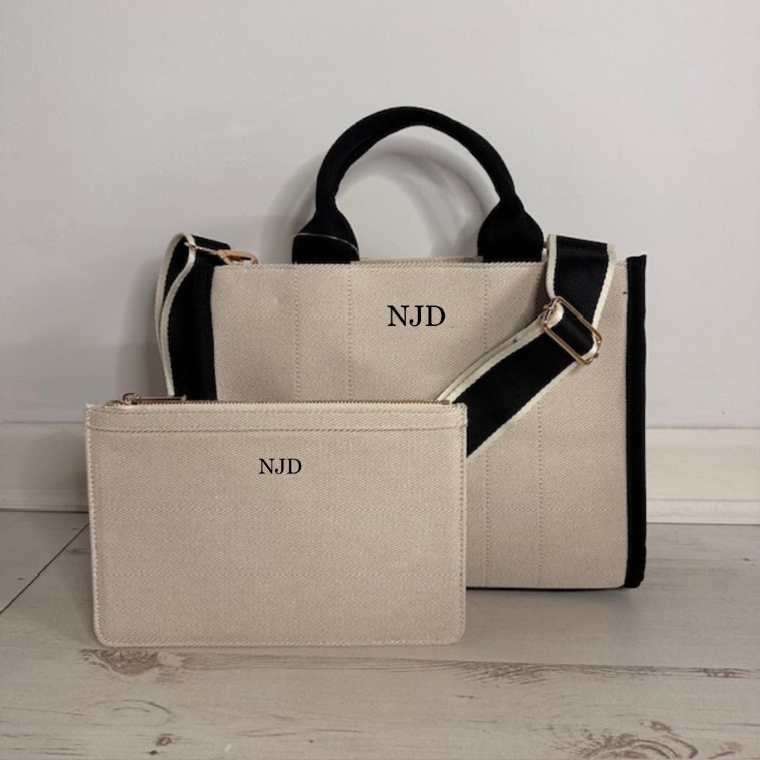 Personalised Tote Bag & Travel Wallet Set