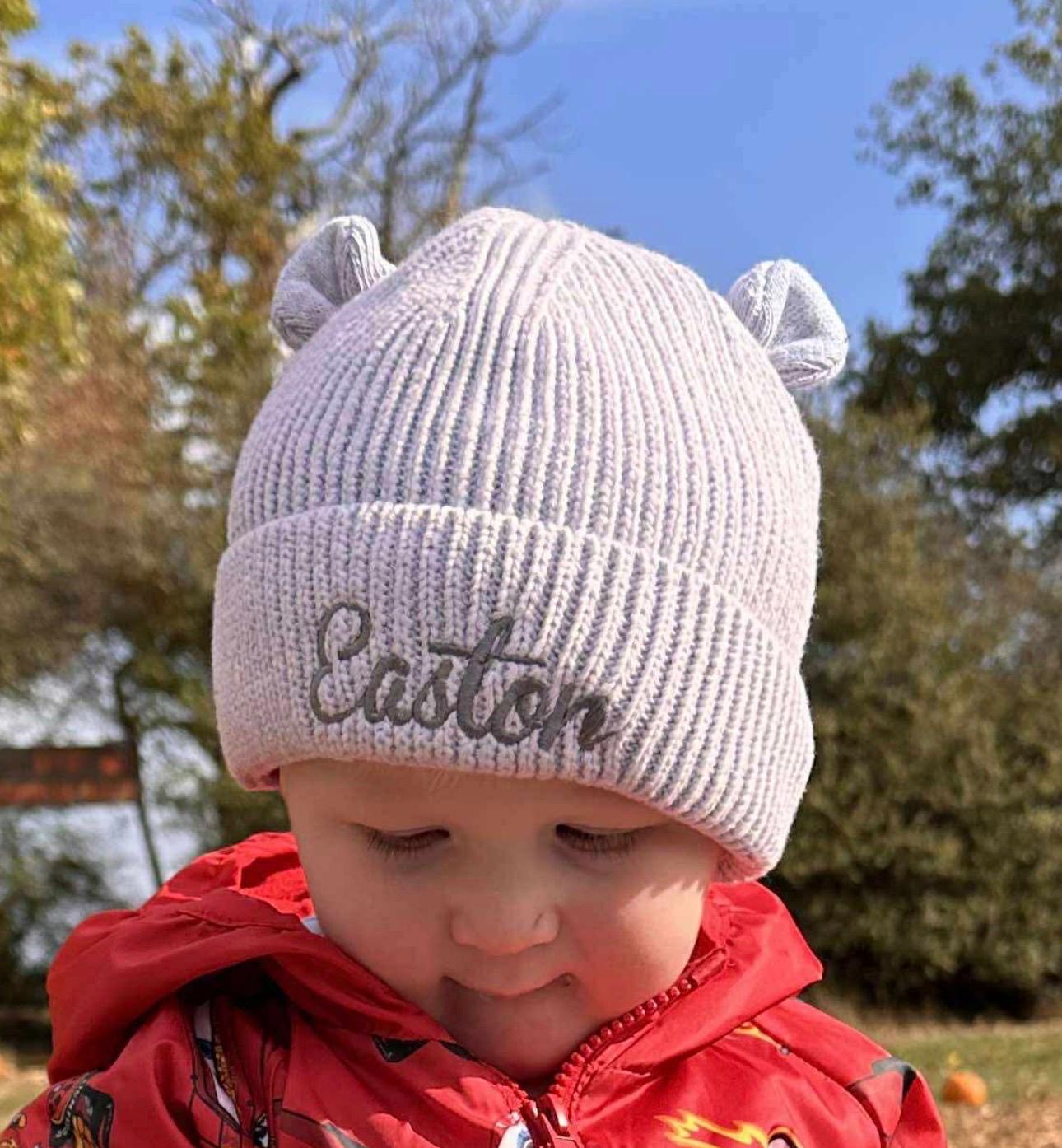 Embroidered kids Teddy Bear Hat