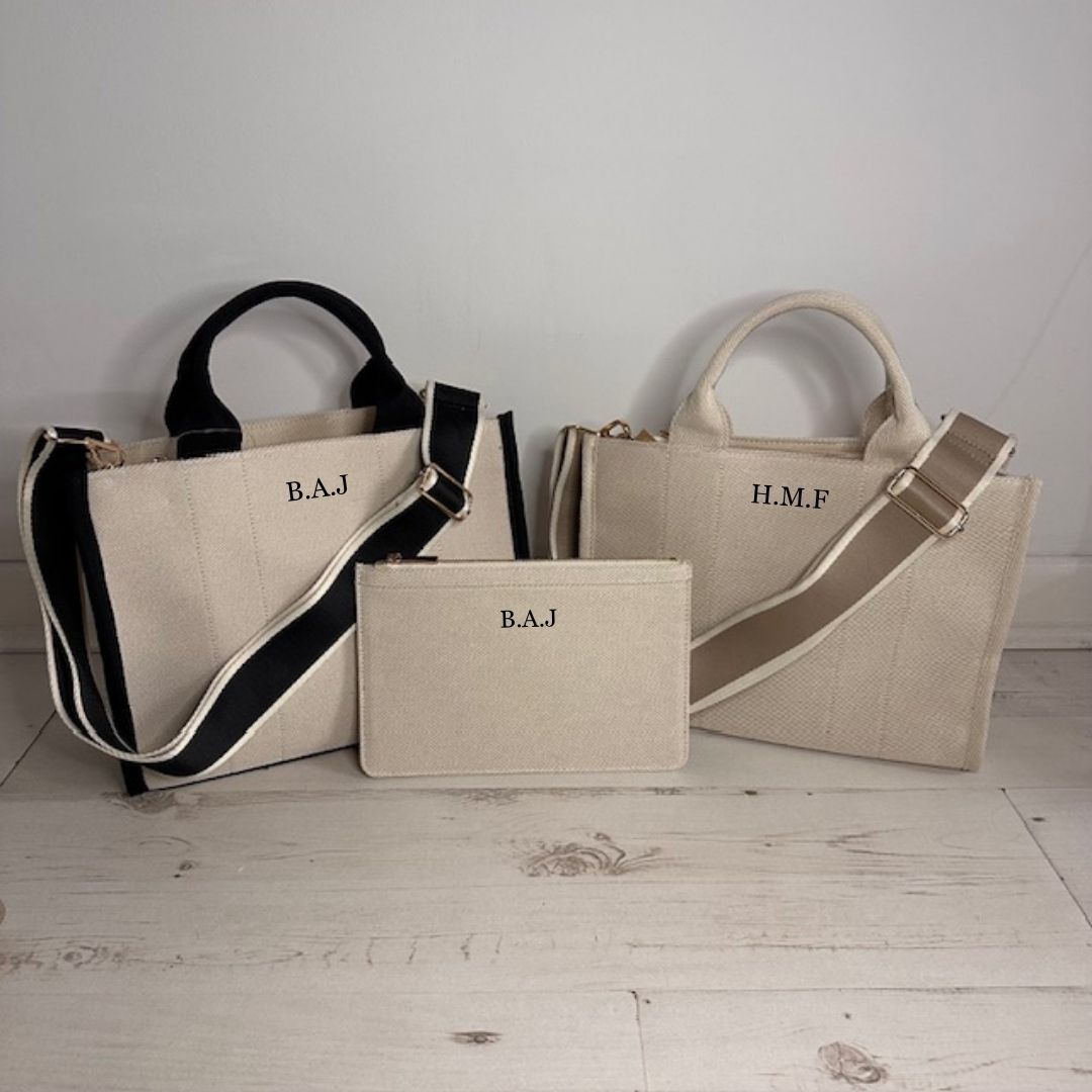 Personalised Tote Bag & Travel Wallet Set