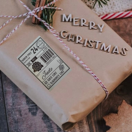 Christmas Postage Label