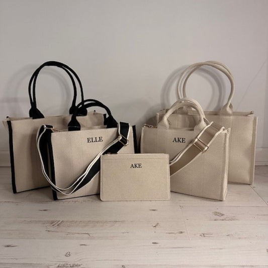 Personalised Tote Bag & Travel Wallet Set