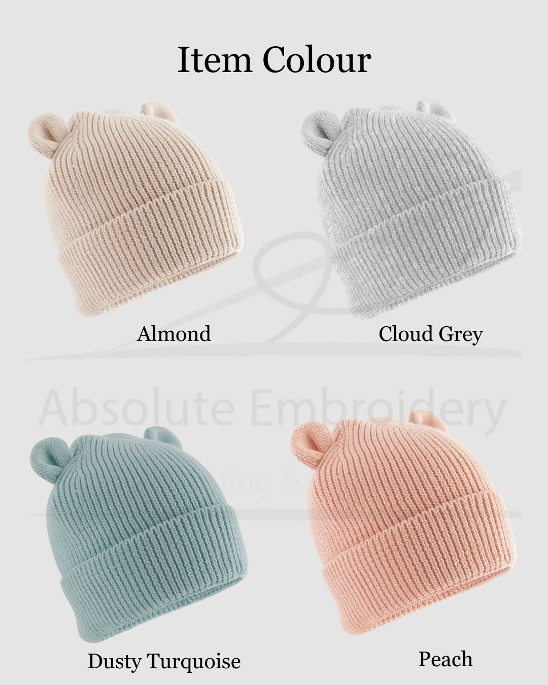 Embroidered kids Teddy Bear Hat