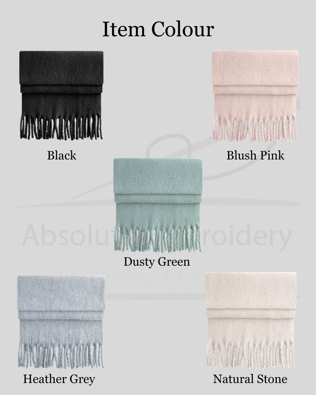 Personalised Chunky Oversized Scarf