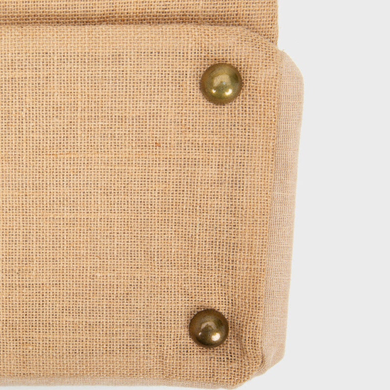 Embroidered Jute Beach Bag