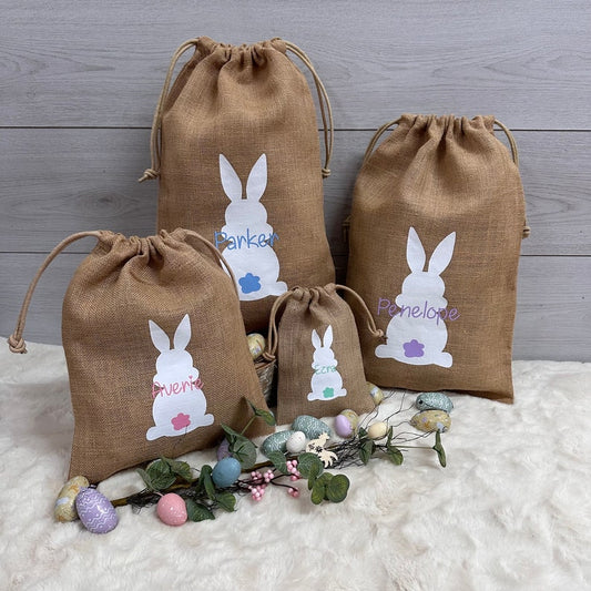 Easter Bunny Jute Sack