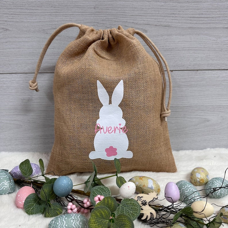 Easter Bunny Jute Sack
