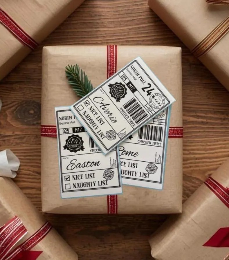Christmas Postage Label