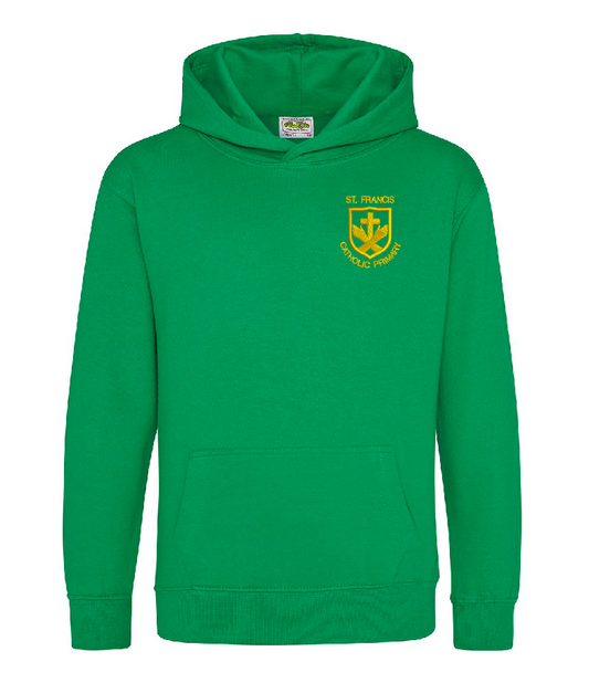 St Francis Adult P.E. Hoodie Green/ St Clare