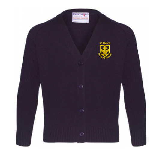 St Francis Knitted Navy Cardigan