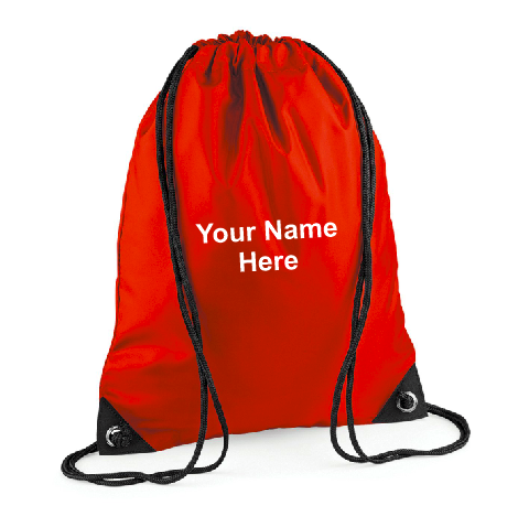 St. Francis Personalised P.E. Bag Red/St Anne