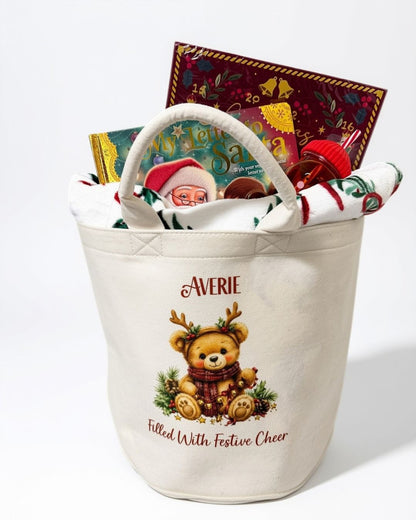 Personalised Christmas Advent Basket
