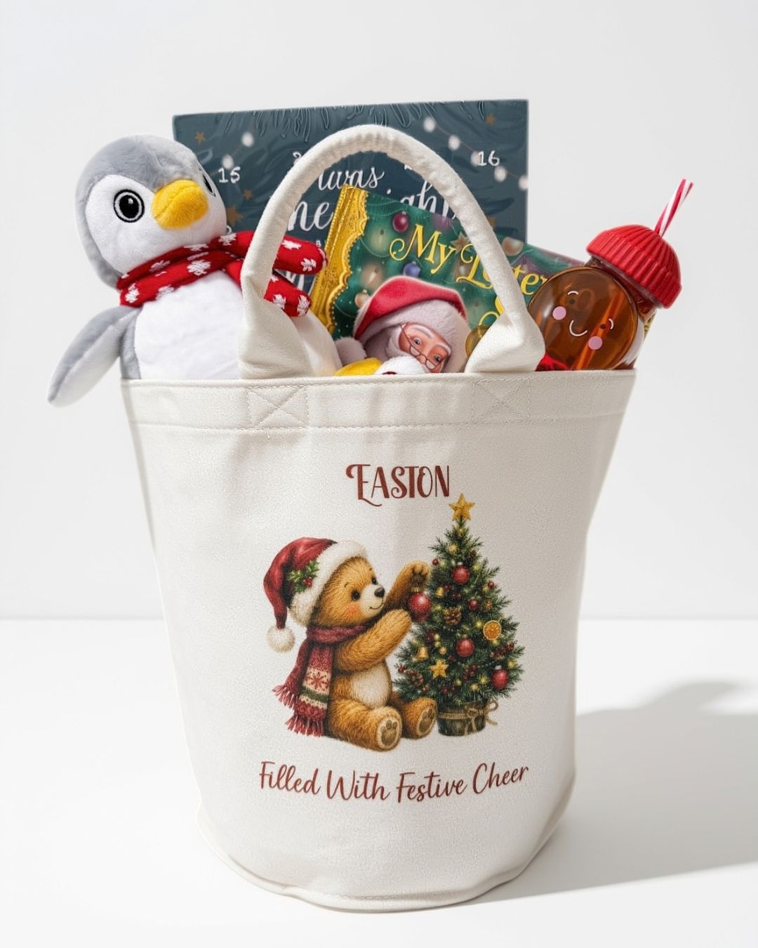 Personalised Christmas Advent Basket