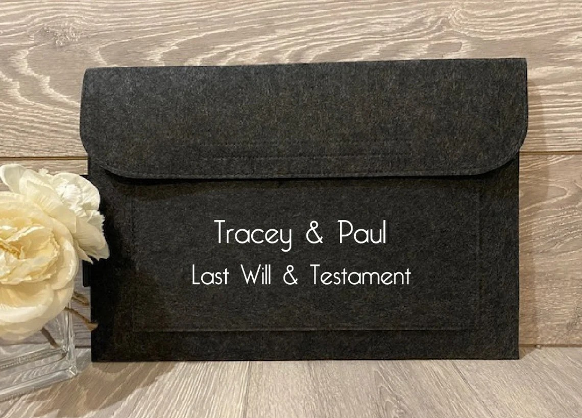 Personalised Last Will & Testament Folder