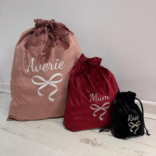 Velvet Bow Sacks