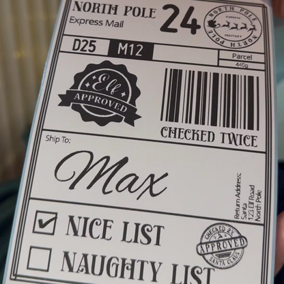 Christmas Postage Label
