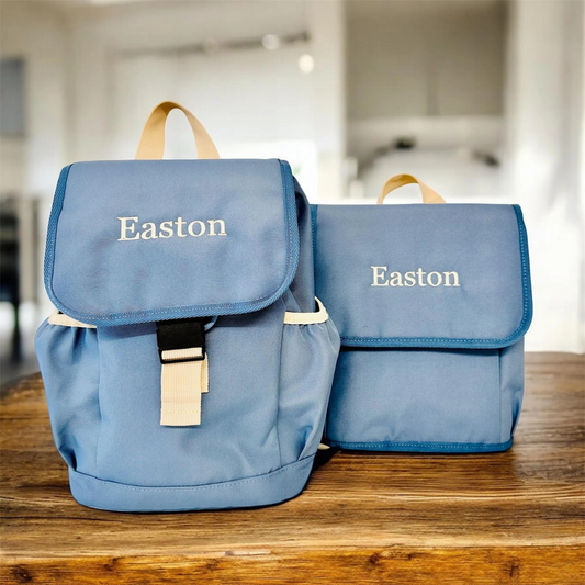 Children's Embroidered Backpack & Lunch Box