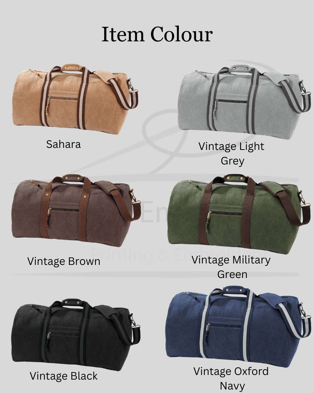 Vintage Canvas Holdall