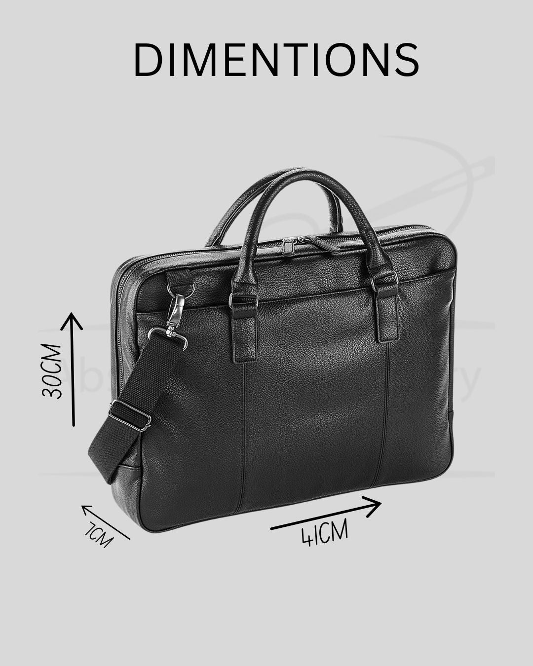 Leather Look Laptop Bag