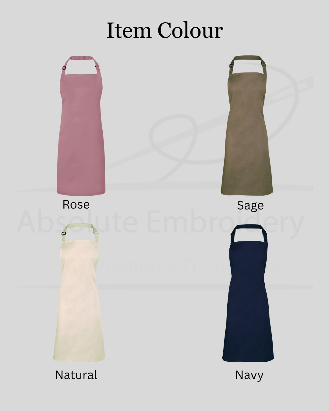 Personalised Embroidered Apron