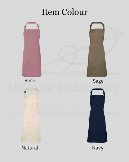 Personalised Embroidered Apron