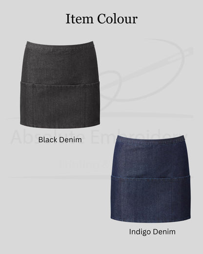 Personalised Embroidered Waist Apron