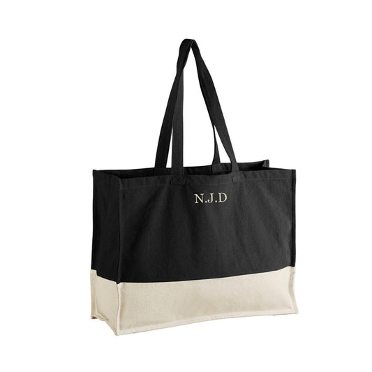 Large Contrast Shopper Bag