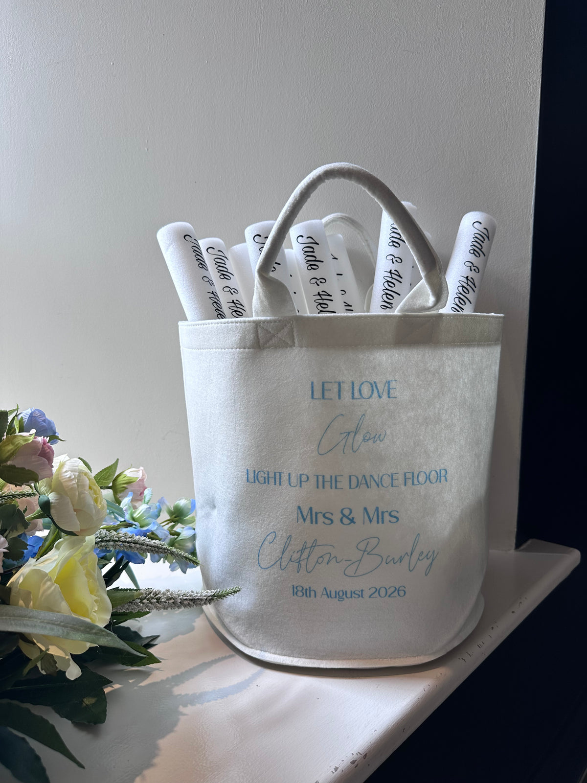 Personalised Wedding Light Up The Dance Floor Trug