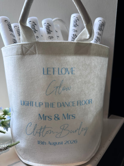Personalised Wedding Light Up The Dance Floor Trug