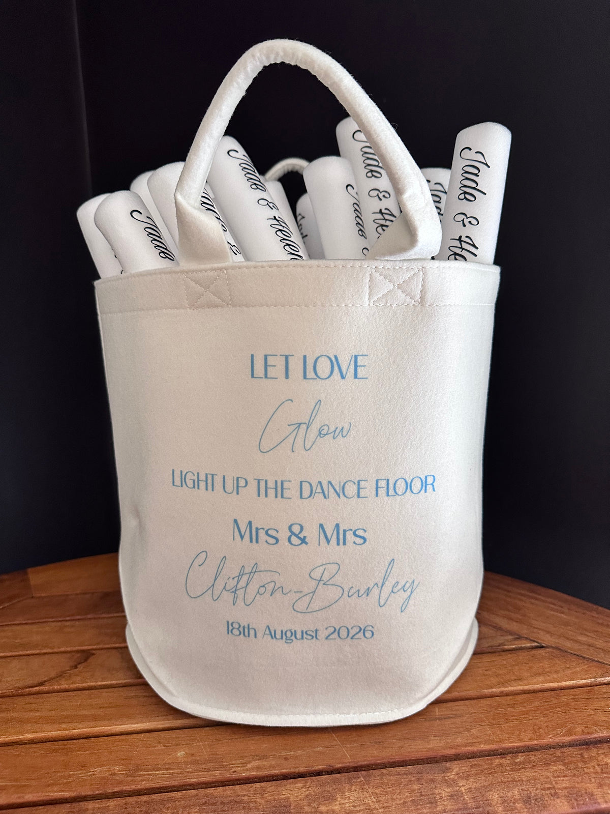 Personalised Wedding Light Up The Dance Floor Trug