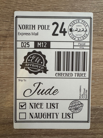 Christmas Postage Label