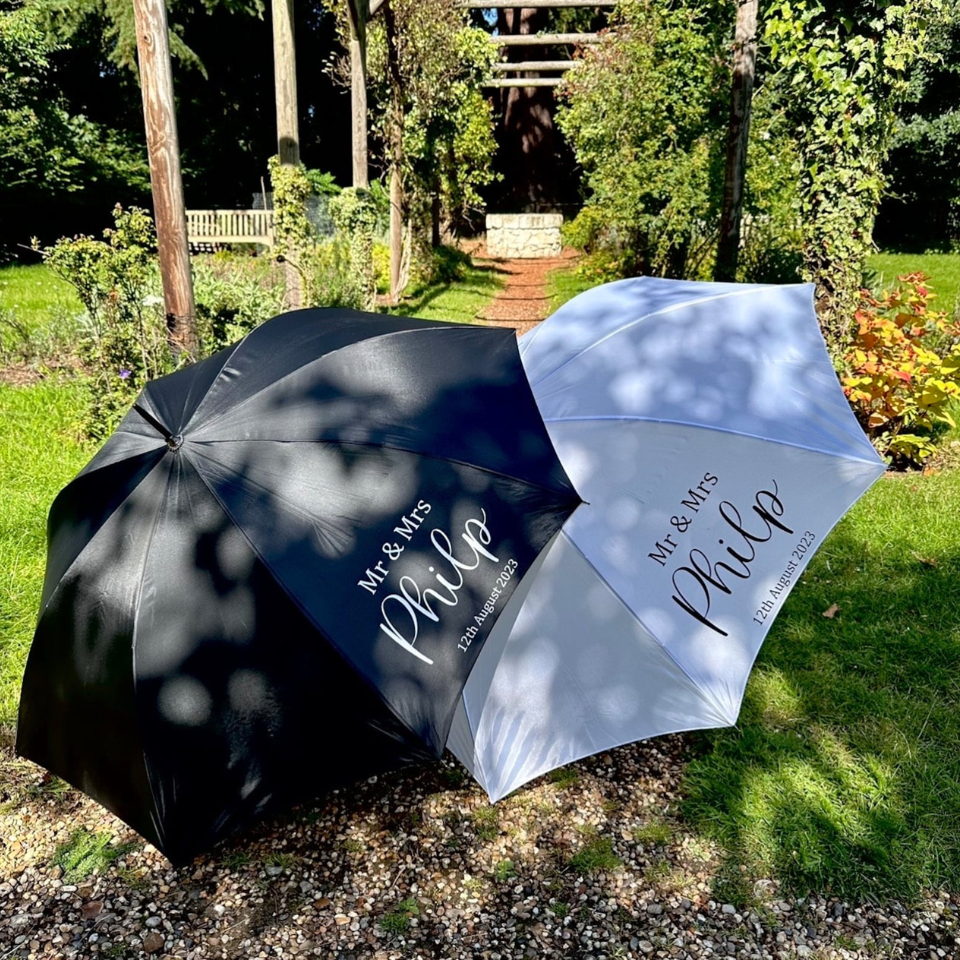 Wedding Umbrellas, Printed Wedding Umbrellas by Absolute Embroidery