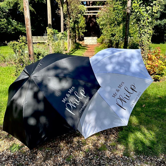 Wedding Umbrellas, Printed Wedding Umbrellas by Absolute Embroidery