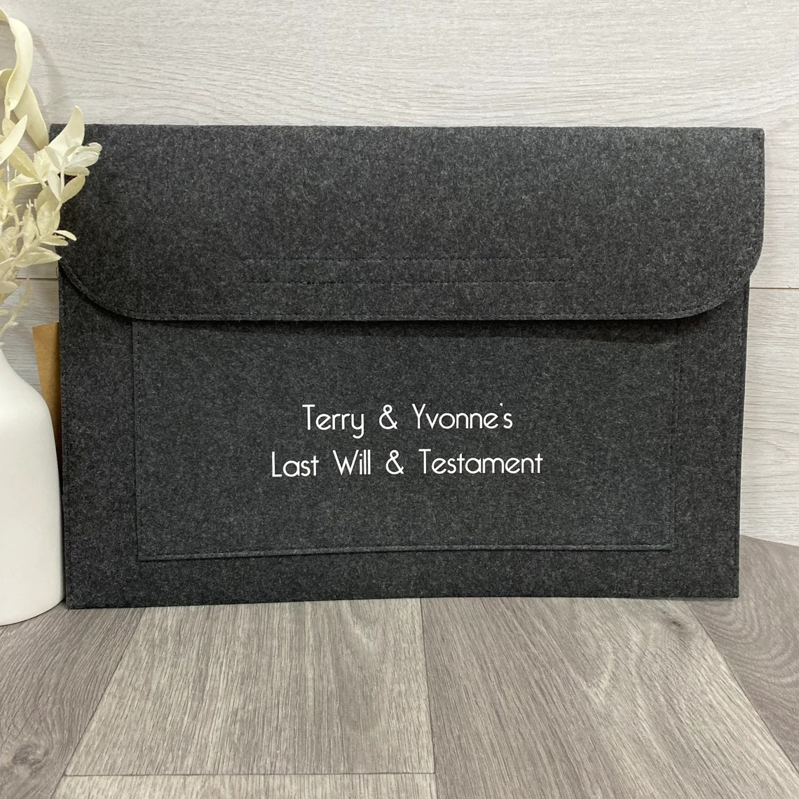 Personalised Last Will & Testament Folder