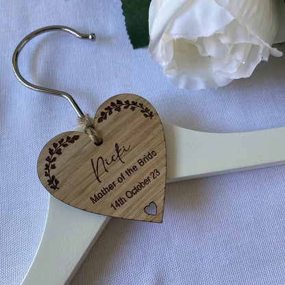 Wooden Wedding Hanger Tag