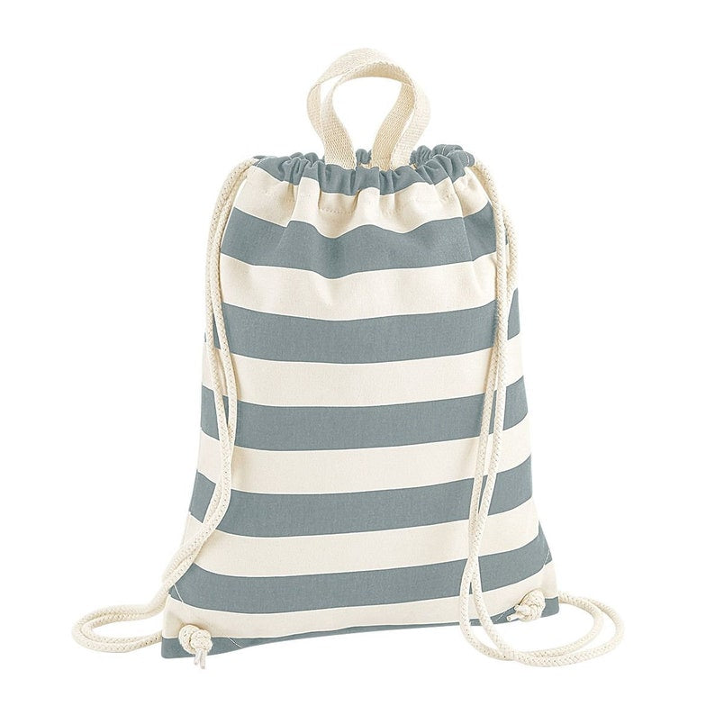 Embroidered Nautical Drawstring Bag