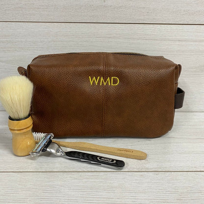 Personalised Men's Toiletry Wash Bag