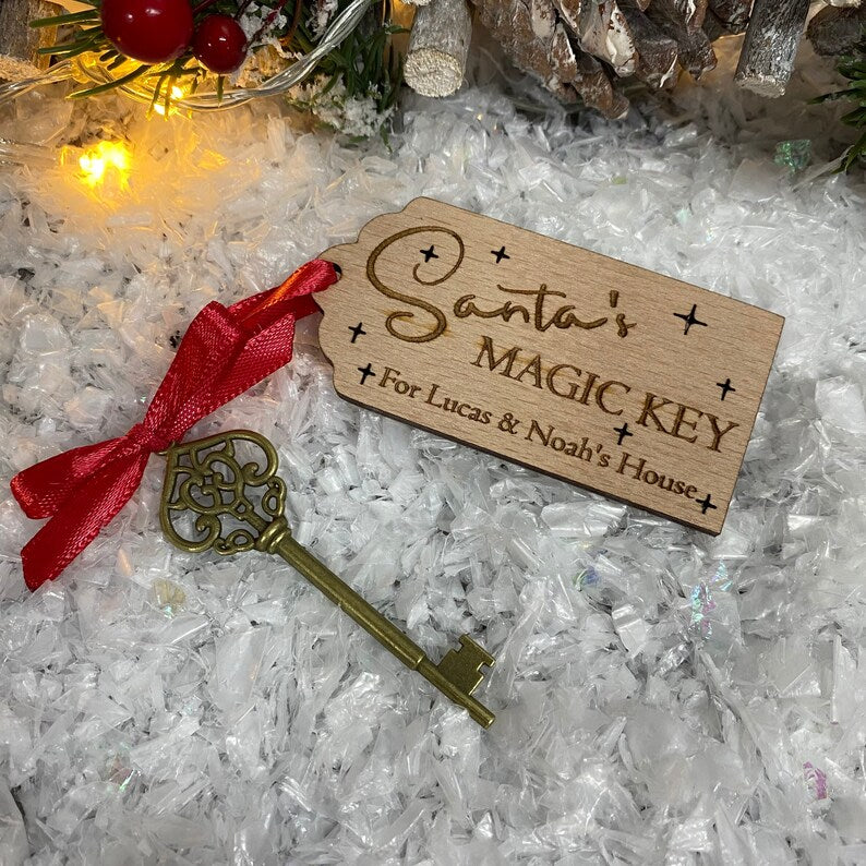 Wooden Santa's Magic Key