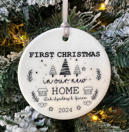 First Christmas In Our New Home Bauble