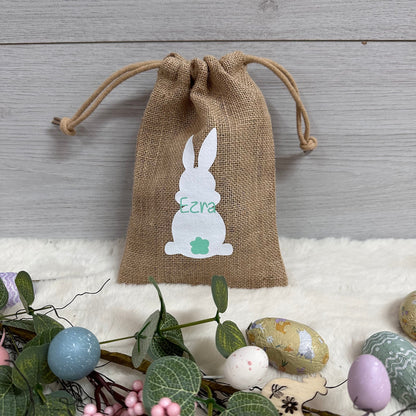 Easter Bunny Jute Sack
