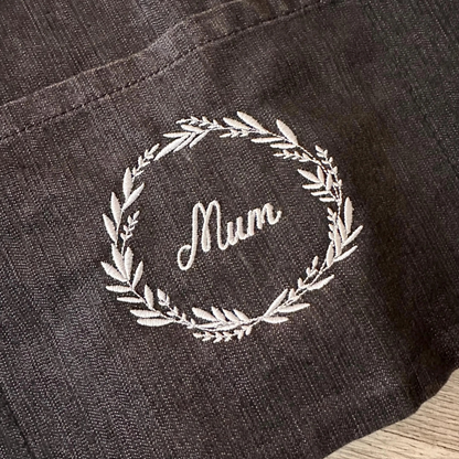 Personalised Embroidered Waist Apron