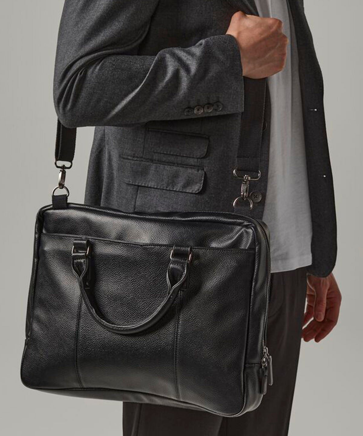 Leather Look Laptop Bag
