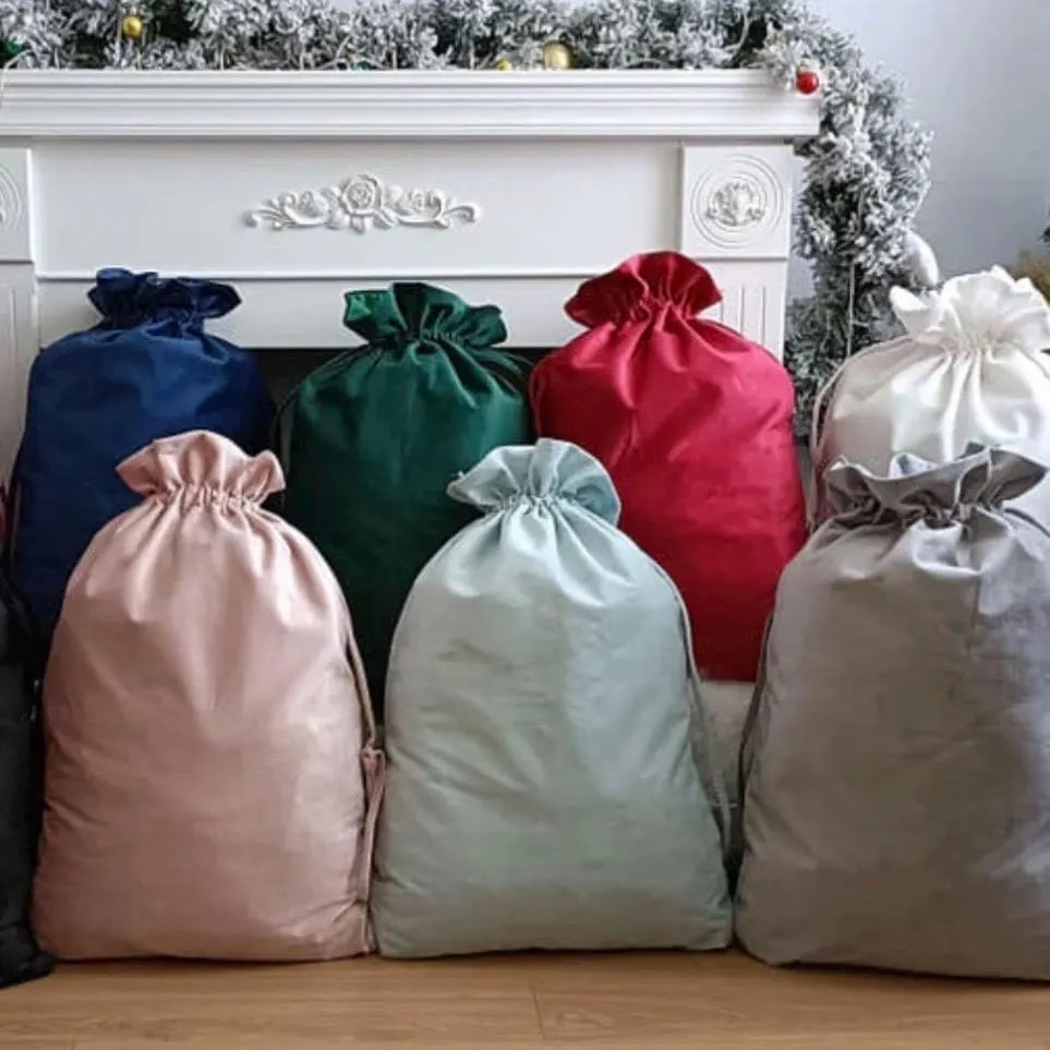 Personalised Velvet Christmas Sack