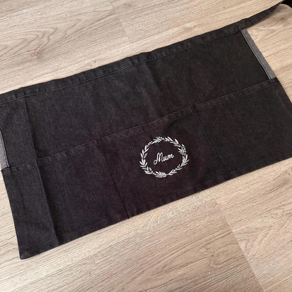Personalised Embroidered Waist Apron